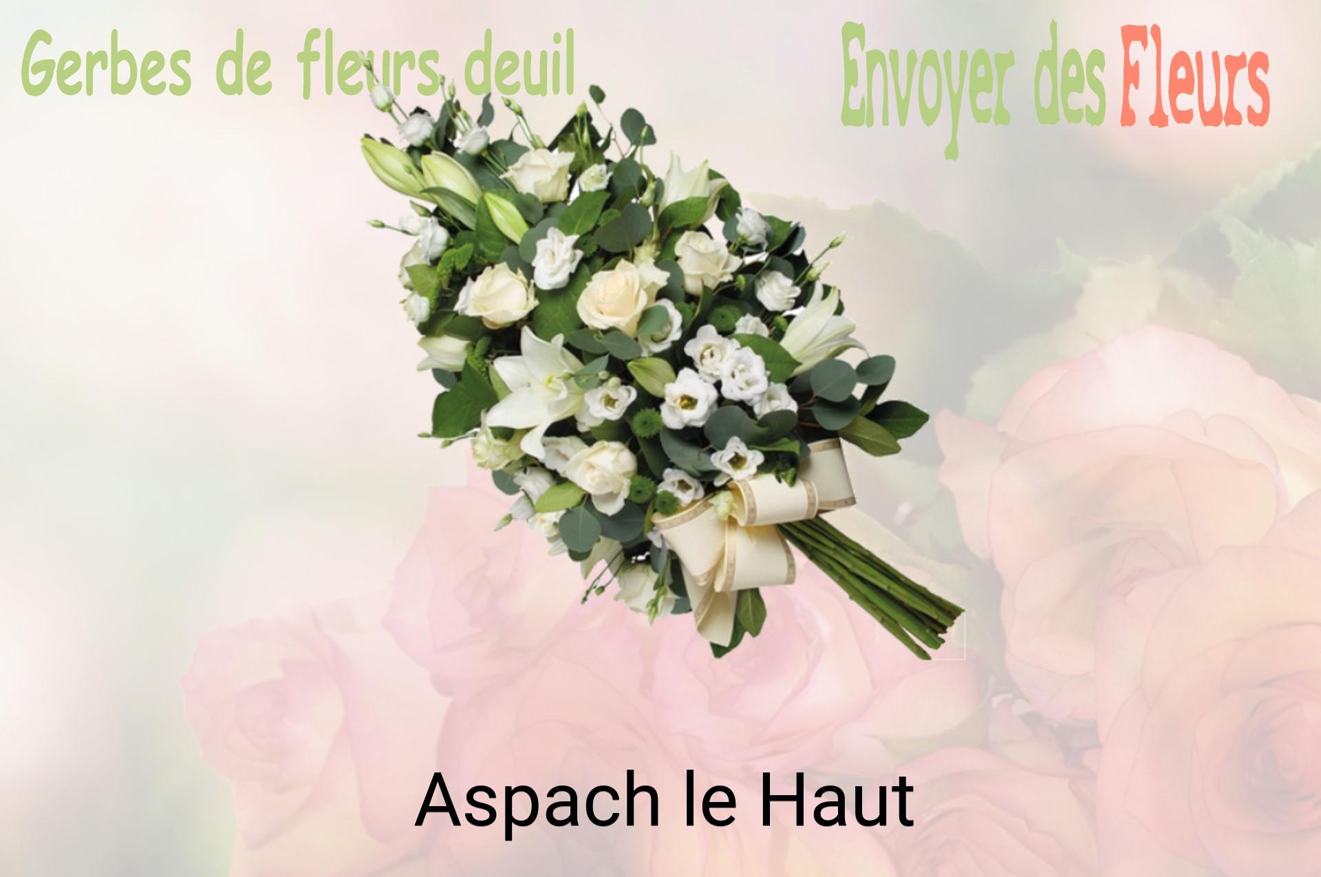 Gerbe de fleurs de deuil livrée à Aspach-le-Haut